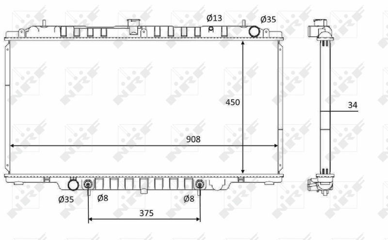 Radiateur NRF 58548