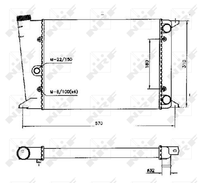 Radiateur NRF 58552