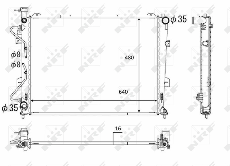 Radiateur NRF 58554