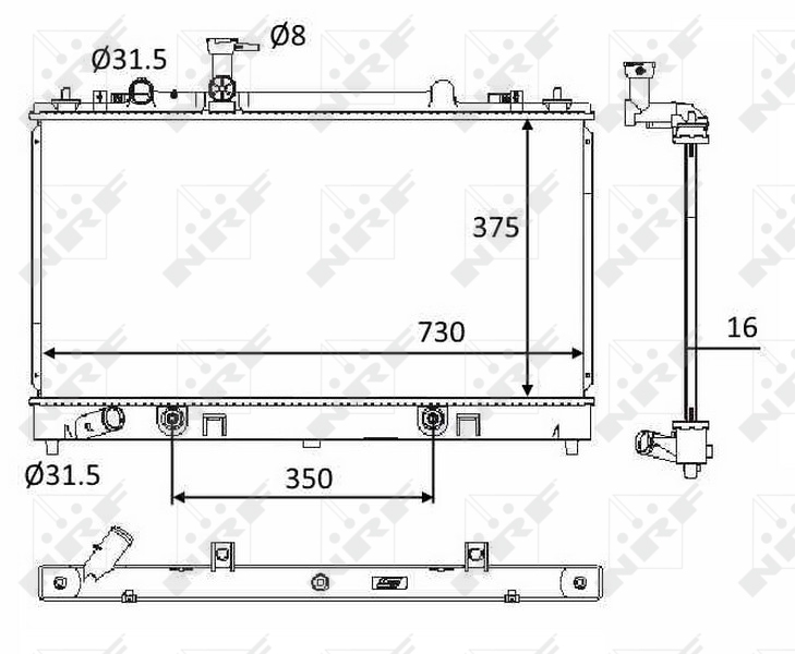 Radiateur NRF 58560