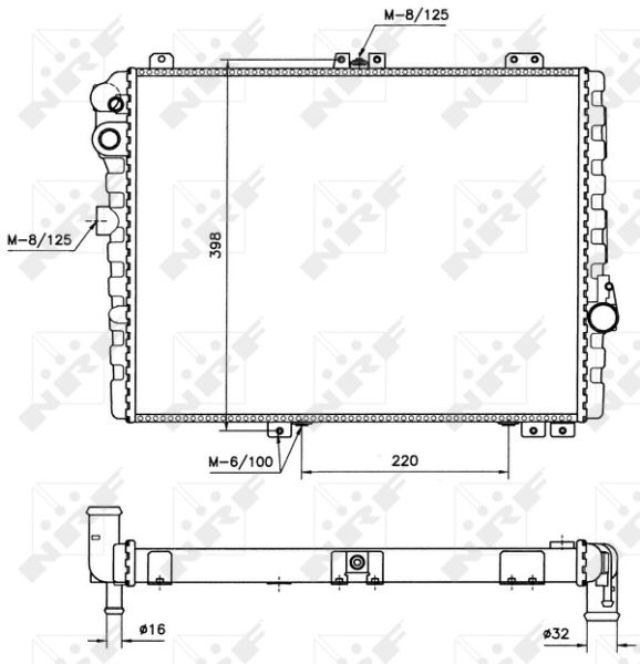 NRF Radiateur 58579