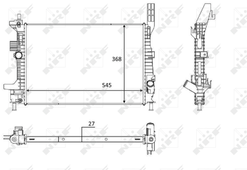 NRF Radiateur 58650