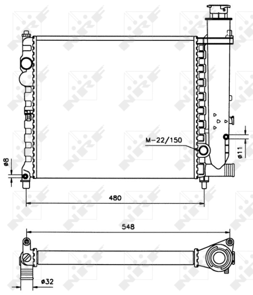 Radiateur NRF 58678