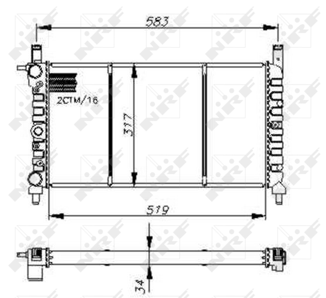 Radiateur NRF 58732