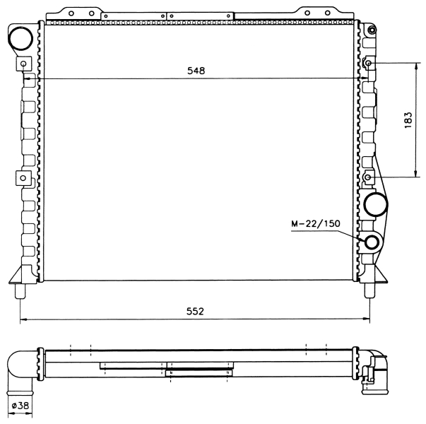 Radiateur NRF 58743