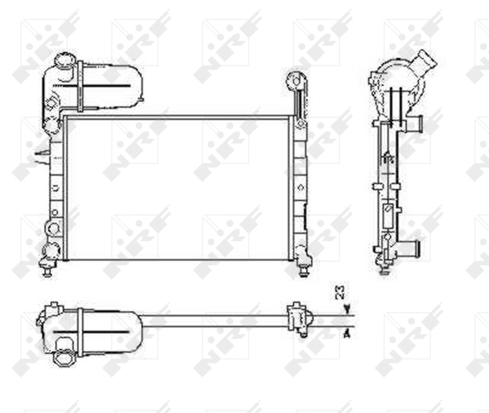NRF Radiateur 58755