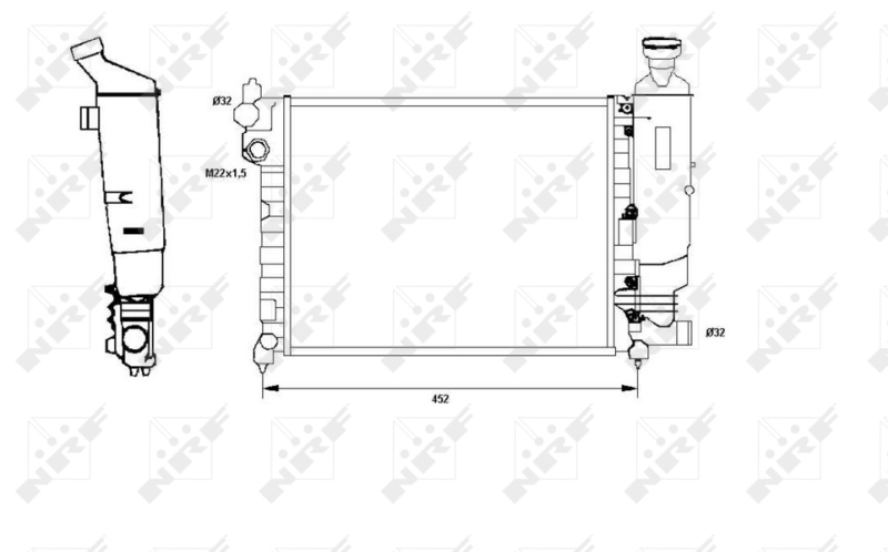 NRF Radiateur 58807