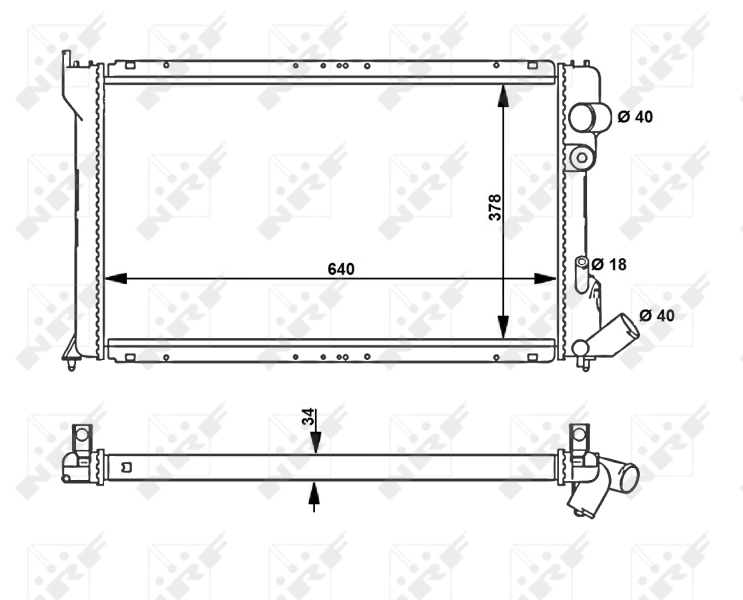 NRF Radiateur 58813