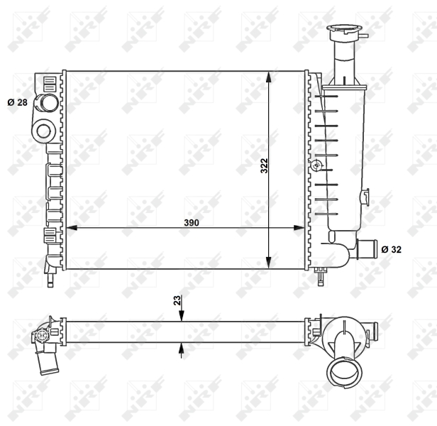 NRF Radiateur 58814