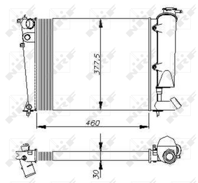 NRF Radiateur 58823