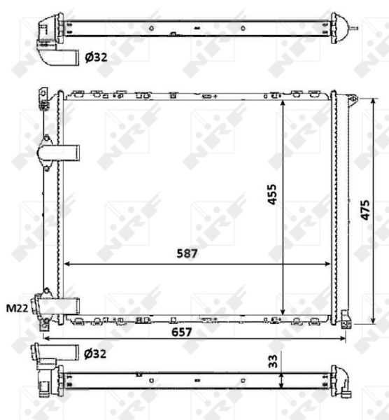 Radiateur NRF 58849