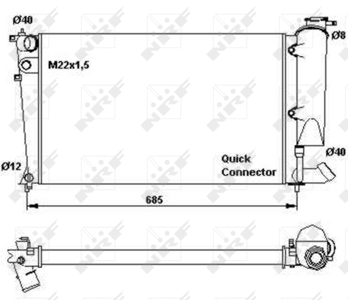 NRF Radiateur 58923
