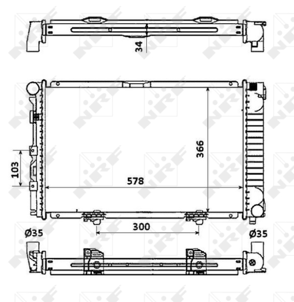 NRF Radiateur 58925