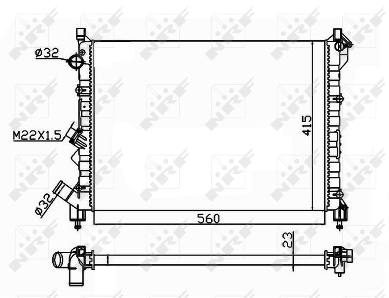 Radiateur NRF 58943A