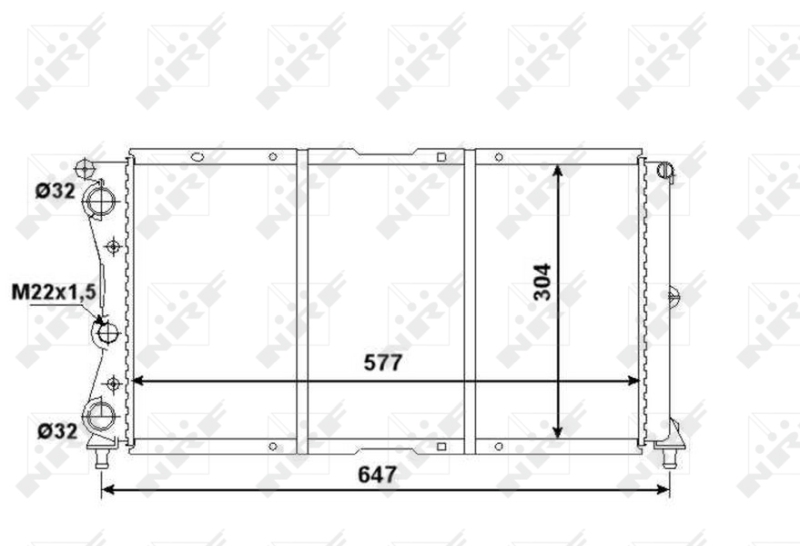 Radiateur NRF 58955