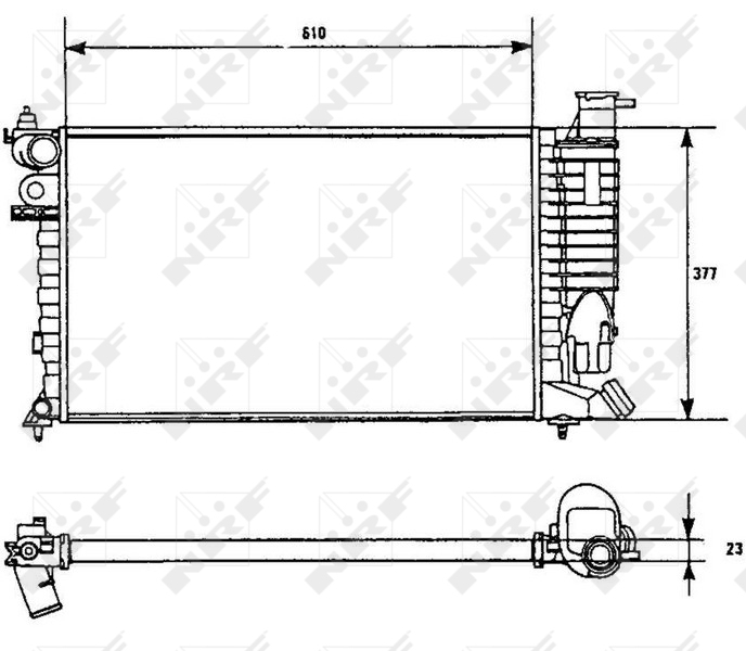 NRF Radiateur 58961