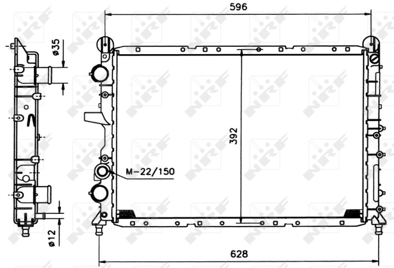 NRF Radiateur 58995