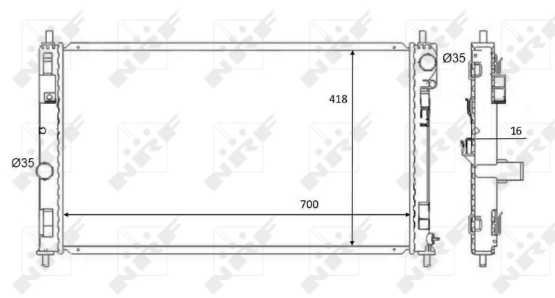 Radiateur NRF 59089