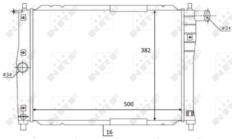 NRF Radiateur 59122
