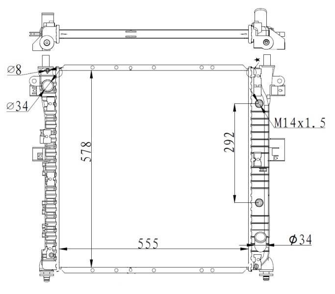 Radiateur NRF 59342