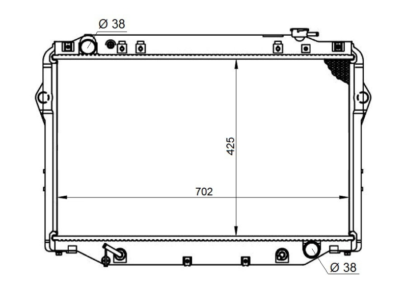 NRF Radiateur 596712