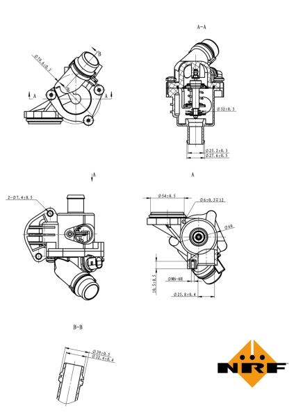 NRF Thermostaat 725028