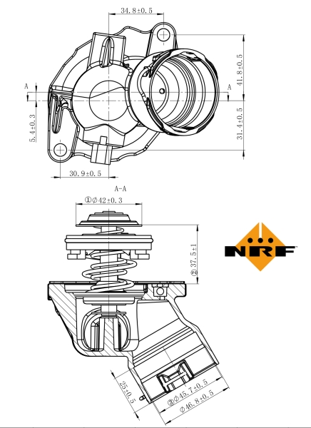 NRF Thermostaat 725032
