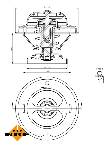 NRF Thermostaat 725062