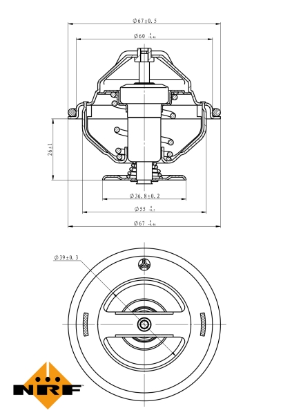 NRF Thermostaat 725063