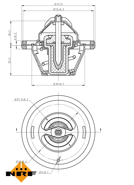 NRF Thermostaat 725065