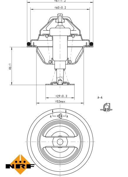 NRF Thermostaat 725077