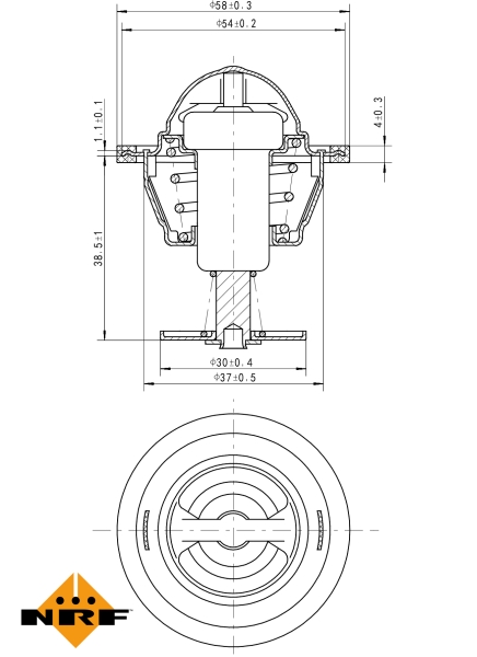 NRF Thermostaat 725083