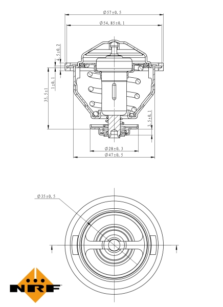 NRF Thermostaat 725140