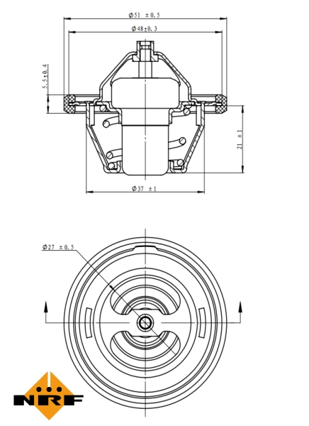 NRF Thermostaat 725154