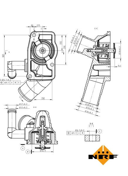 NRF Thermostaat 725157