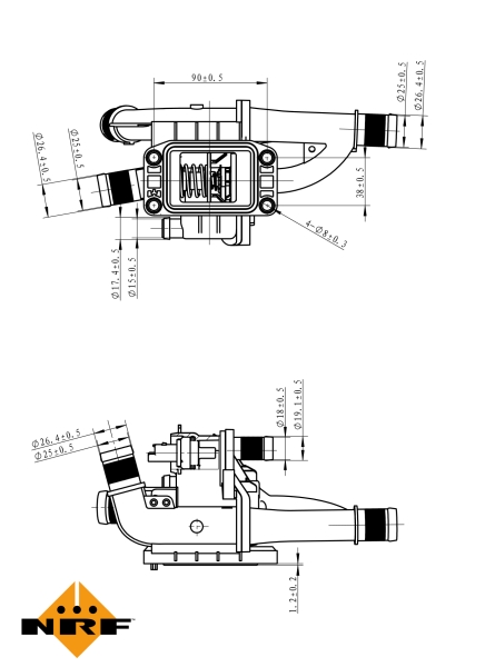 NRF Thermostaat 725163