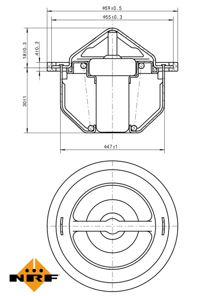 NRF Thermostaat 725168