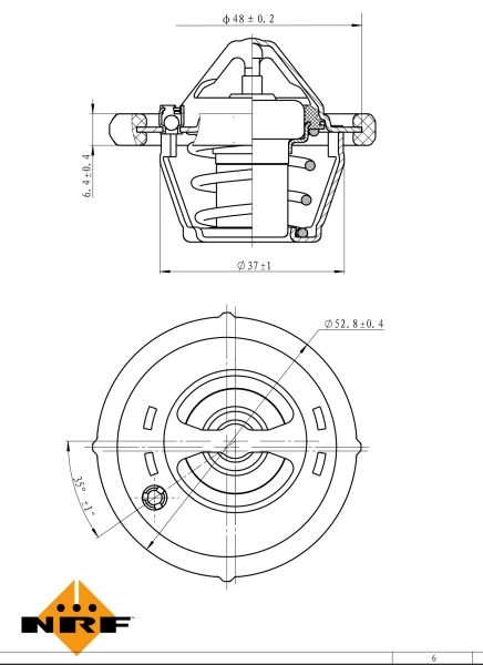 NRF Thermostaat 725182