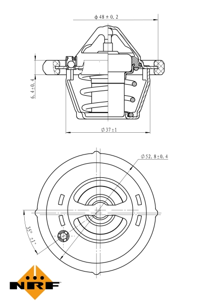 NRF Thermostaat 725187