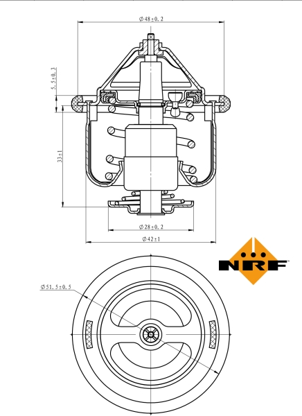NRF Thermostaat 725190