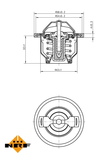 NRF Thermostaat 725205