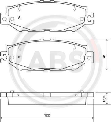 Remblokset ABS 36922