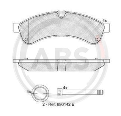 Remblokset ABS 37638