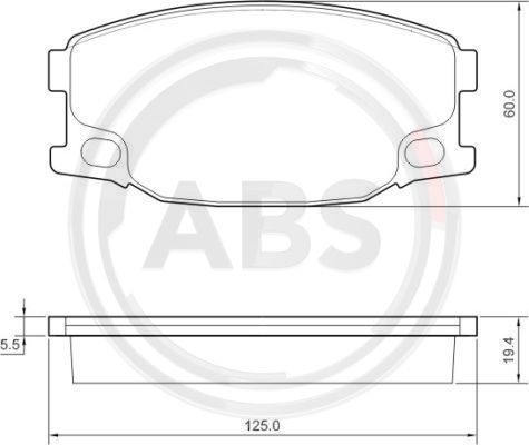 Remblokset ABS 37657