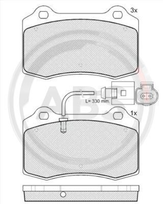 Remblokset ABS 38592