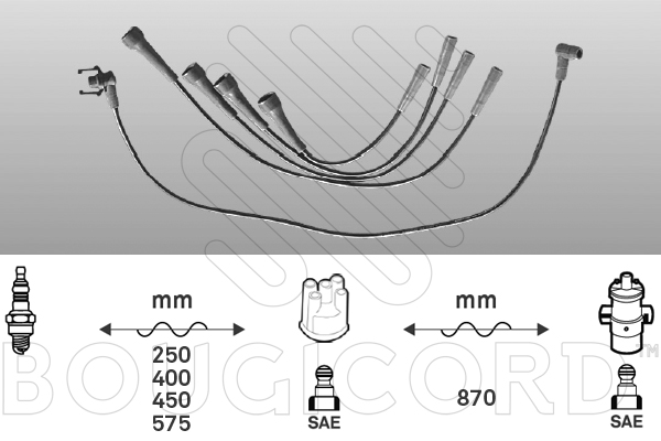 Bougiekabelset Bougicord 4474