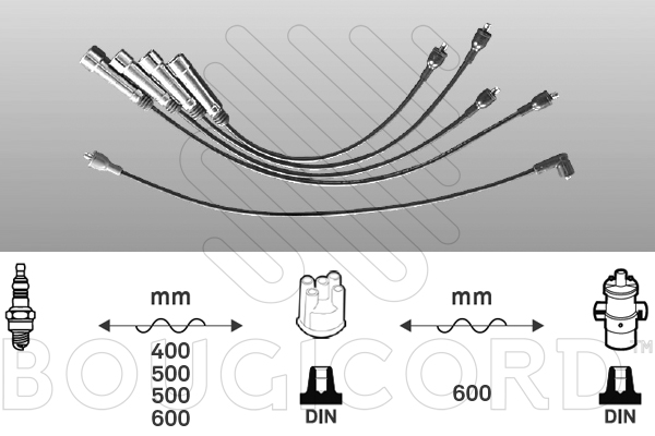 Bougiekabelset Bougicord 7244