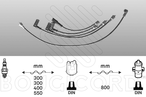 Bougiekabelset Bougicord 7282