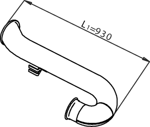 Uitlaatpijp Dinex 21705