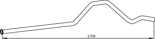 Uitlaatpijp Dinex 39704